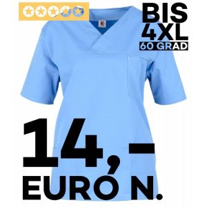 KASSAKS DAMEN BLAU - KASACKS - PFLEGE KASACKS - KASACKS PFLEGE - KASACKS FÜR ALTENPFLEGE